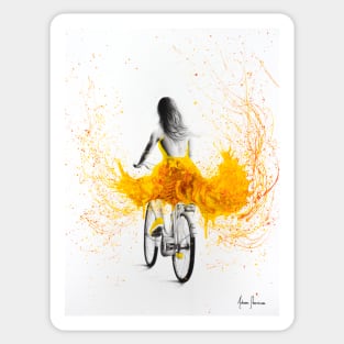 Mindful Bicycle Sun Sticker